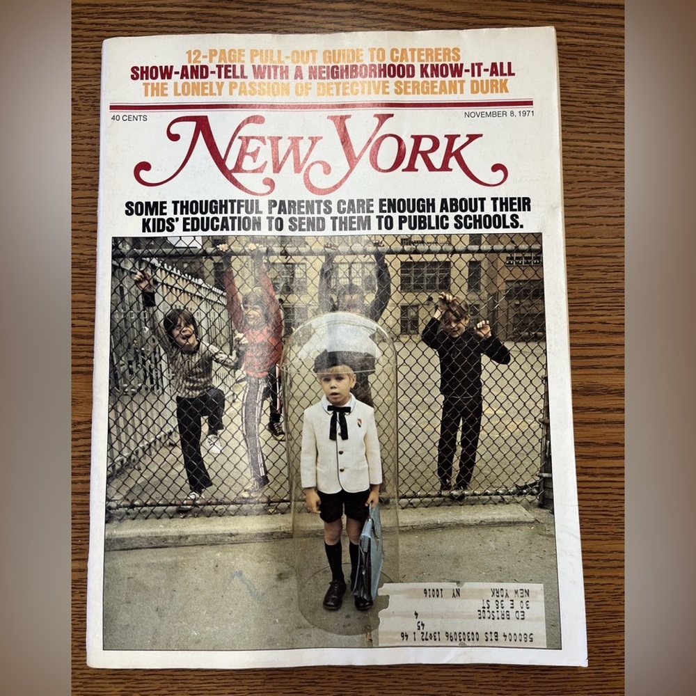 Vintage New York Magazine November 8, 1971